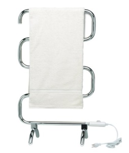 Warmrails HCC Mid Size Wall Mounted or Floor Standing Towel Warmer, 37.5-Inch Assembled, Chrome Finish